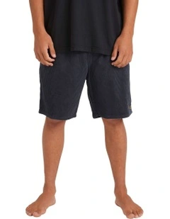 Larry Cord Wide Shorts in Blue