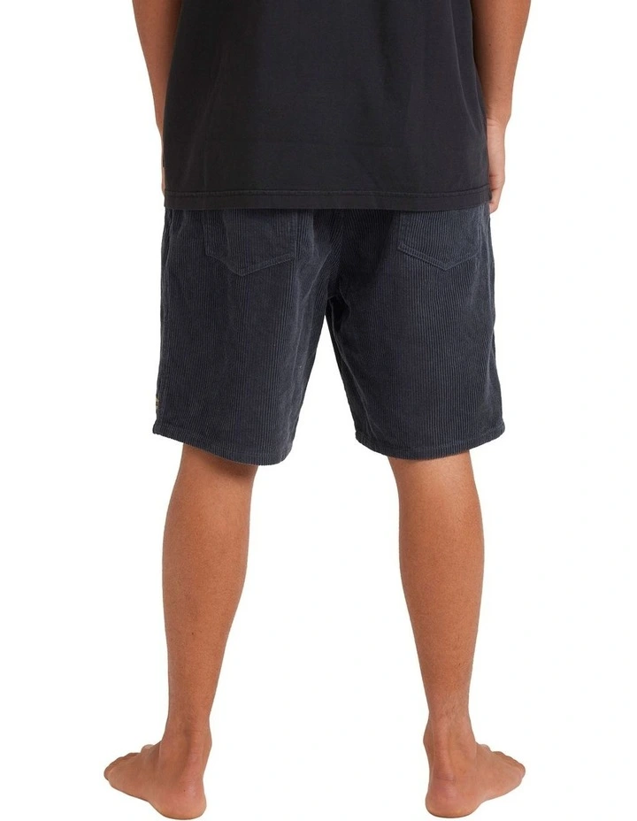 Larry Cord Wide Shorts in Blue image 2