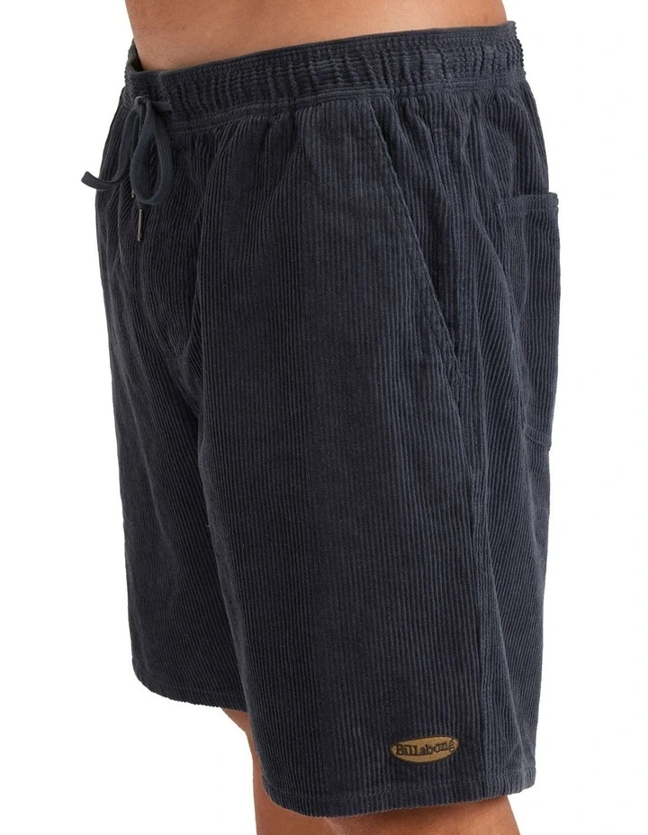 Larry Cord Wide Shorts in Blue image 4
