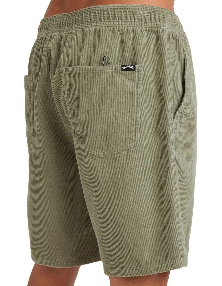 Larry Cord Walk Shorts in Green image 4