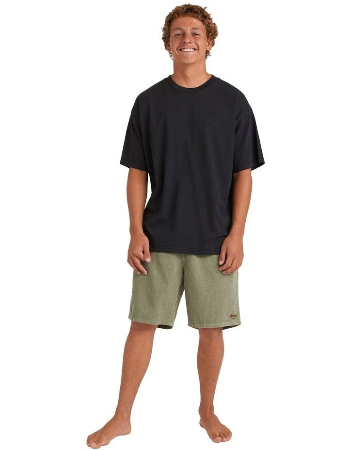 Larry Cord Walk Shorts in Green image 5