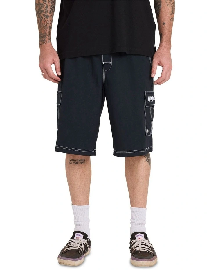 Throw On Shorts in Black image 1