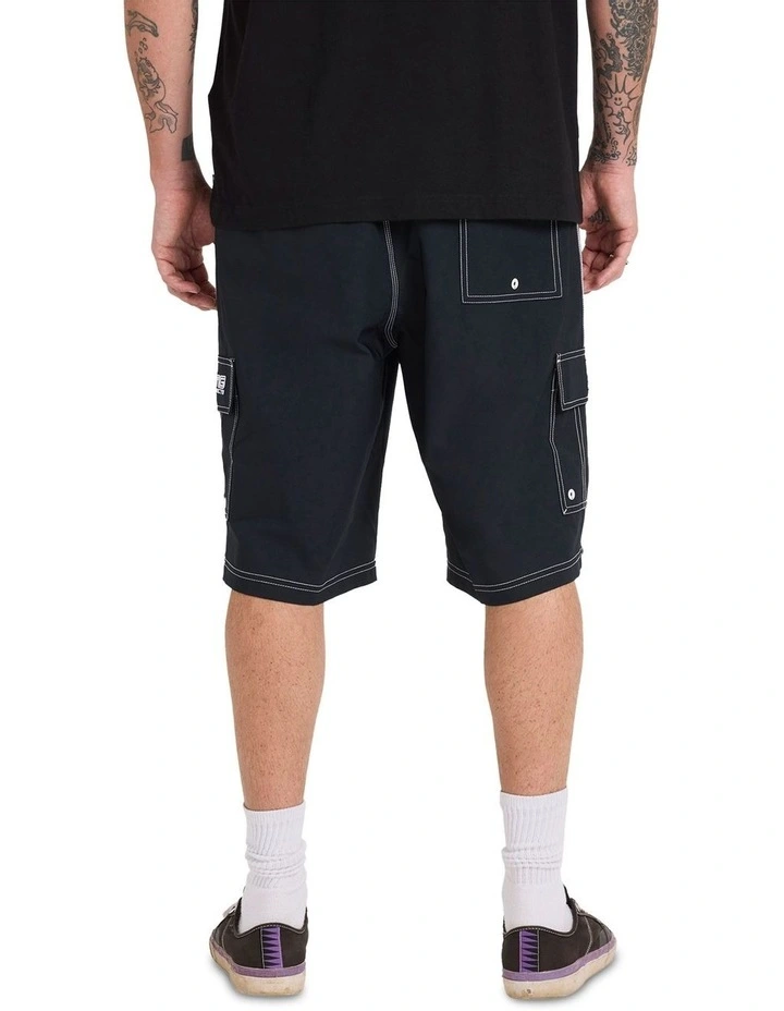 Throw On Shorts in Black image 2
