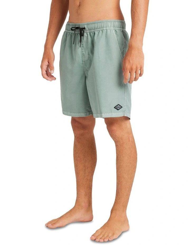 All Day Overdye Layback Boardshorts 17 Inch in Green image 3