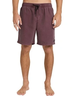 All Day Overdye Layback Boardshorts 17 Inch in Red