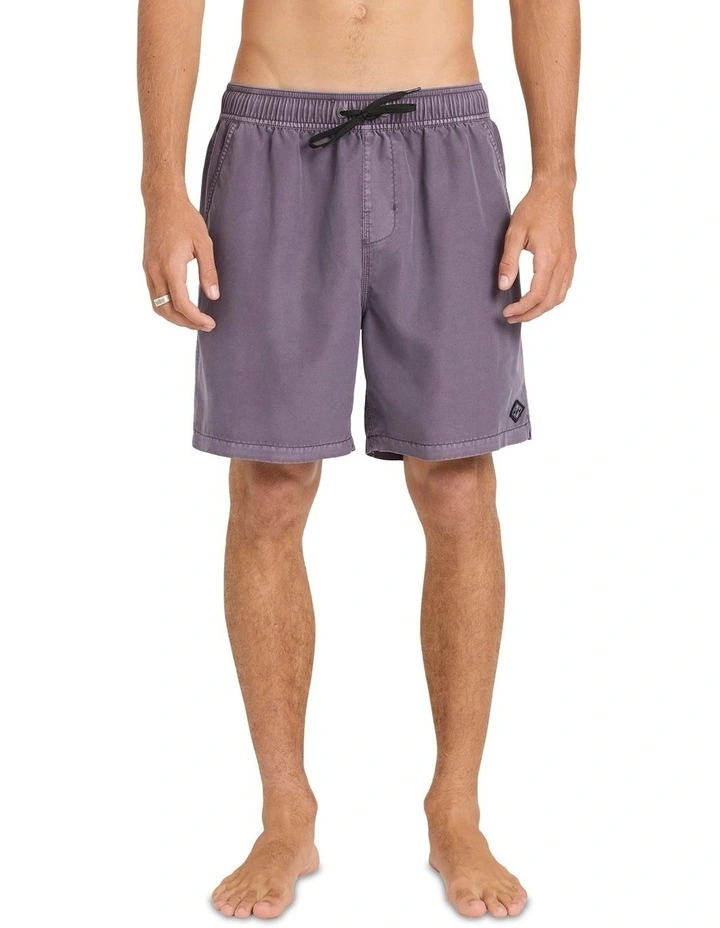 All Day Overdye Layback 17 Inch Boardshorts in Steel Purple image 1
