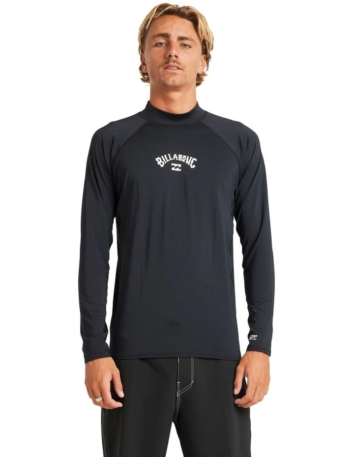 All Day Arch Rash Vest in Black image 1