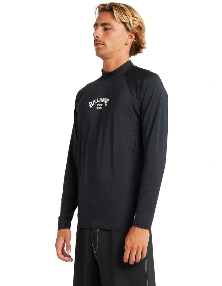 All Day Arch Rash Vest in Black image 3