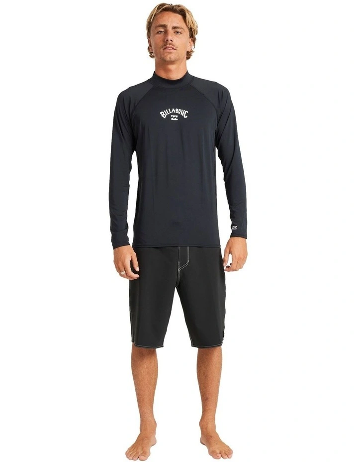 All Day Arch Rash Vest in Black image 5