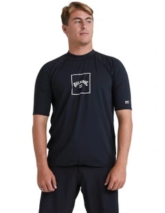 Boxed Arch Rash Vest in Black