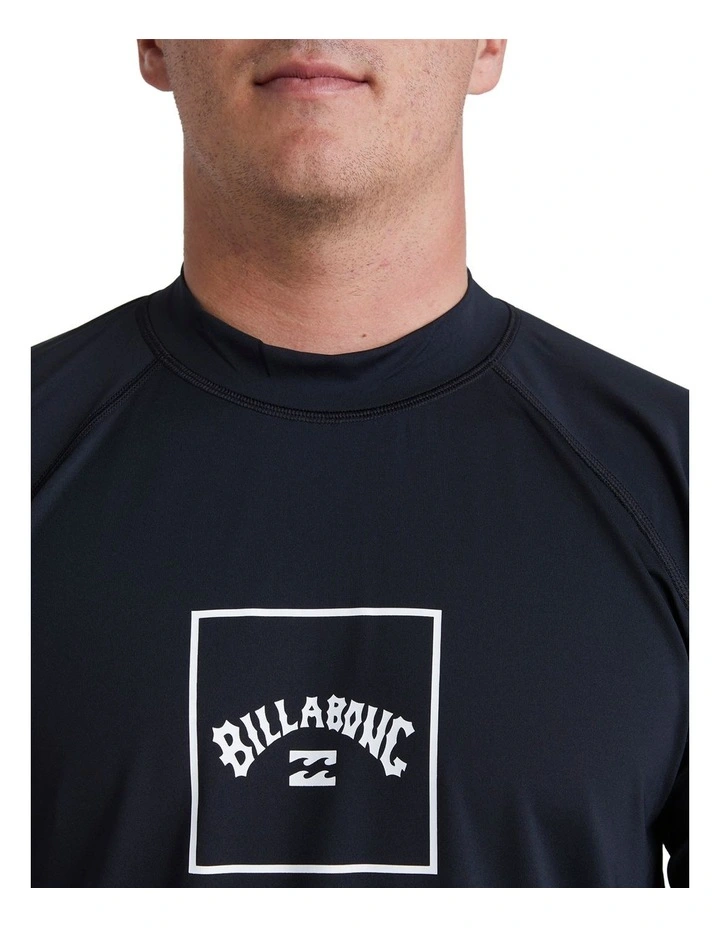 Boxed Arch Rash Vest in Black image 4