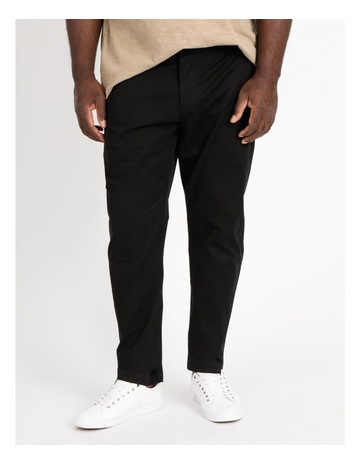 Plus size black chinos clearance