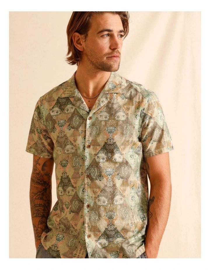 Prince Print Short Sleeve Shirt in Assorted image 3
