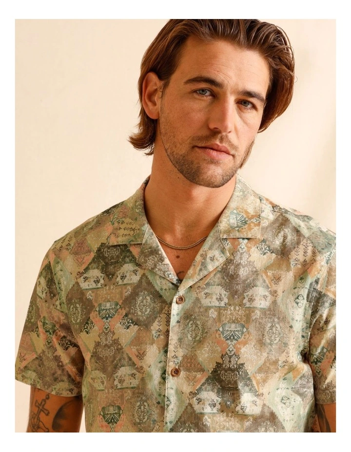 Prince Print Short Sleeve Shirt in Assorted image 5