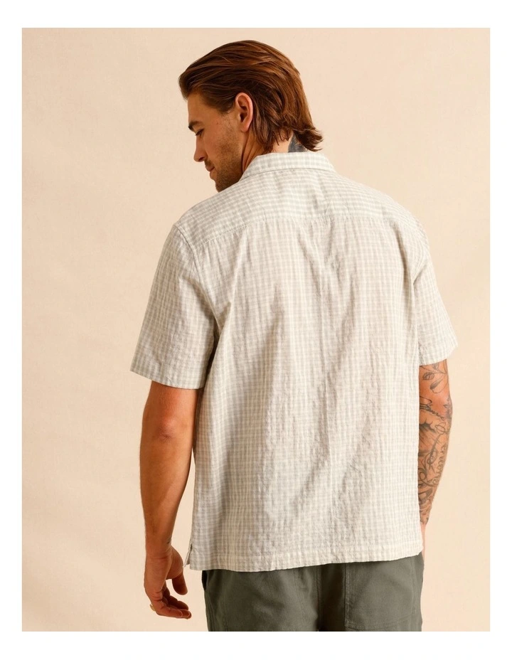 Sylas Check Short Sleeve Shirt in Green image 5