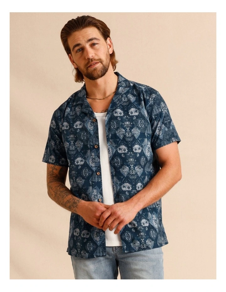 Advik Print Short Sleeve Shirt in Assorted image 2