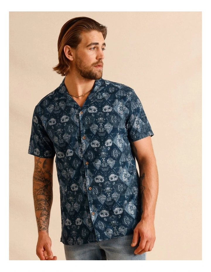 Advik Print Short Sleeve Shirt in Assorted image 5