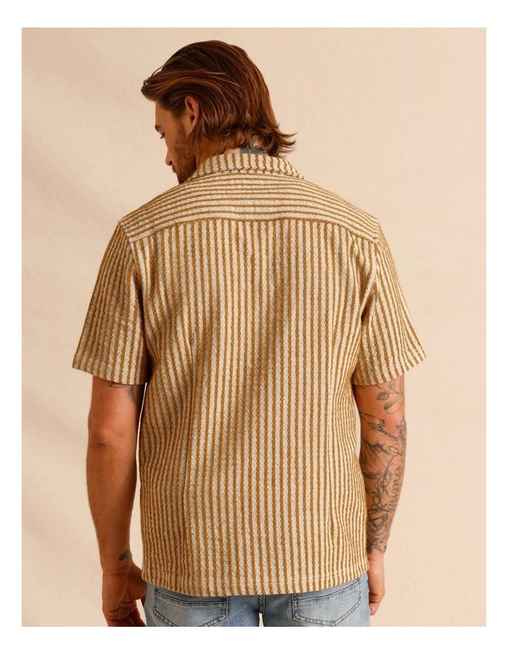 Teddy Stripe Shirt in Mustard image 5