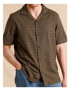 Chuck Check Short Sleeve Shirt in Brown