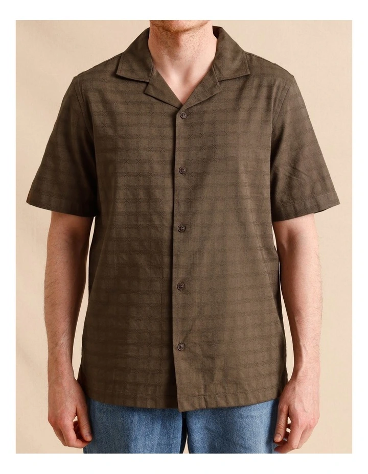 Chuck Check Short Sleeve Shirt in Brown image 2