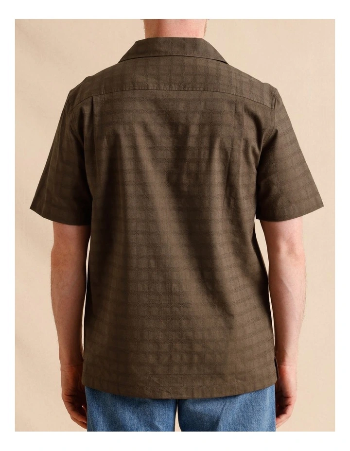 Chuck Check Short Sleeve Shirt in Brown image 4