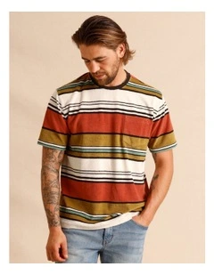 Henry Terry Towelling Tee in Mustard