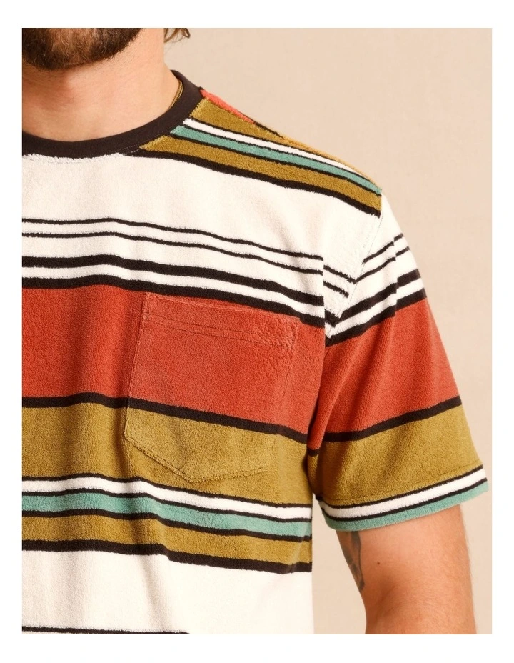 Henry Terry Towelling Tee in Mustard image 5