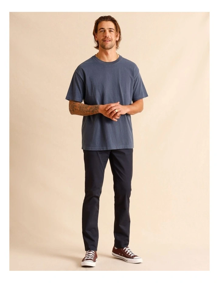 Pacome Relaxed Chino Pant in Navy image 2