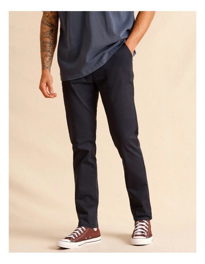 Pacome Relaxed Chino Pant in Navy image 3