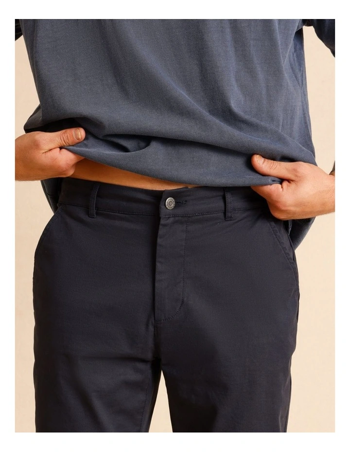 Pacome Relaxed Chino Pant in Navy image 4