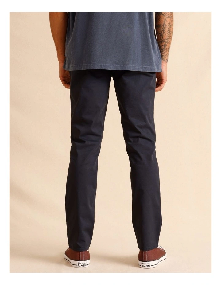 Pacome Relaxed Chino Pant in Navy image 5