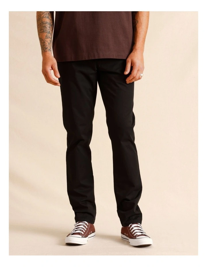 Pacome Relaxed Chino Pant in Black image 3