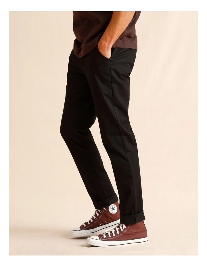 Pacome Relaxed Chino Pant in Black image 4