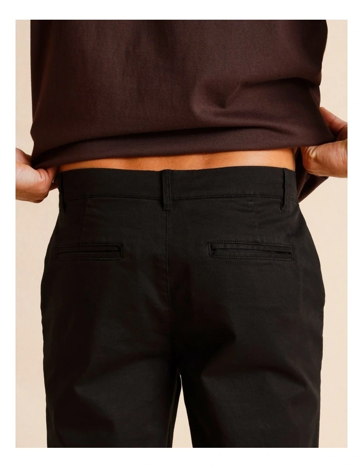 Pacome Relaxed Chino Pant in Black image 7