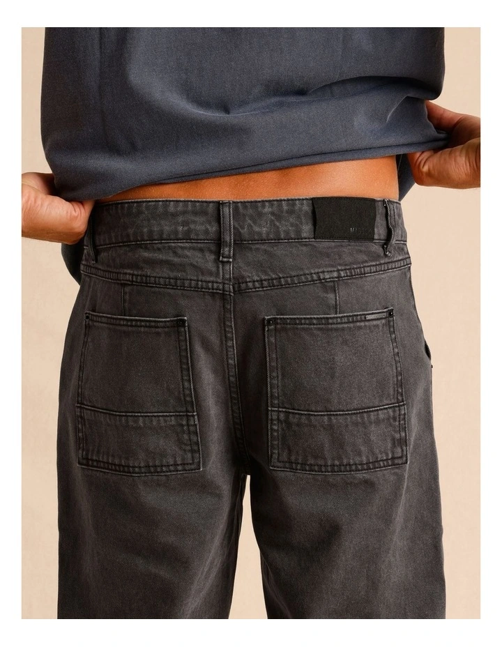 Remi Relaxed Utility Jean in Black image 5