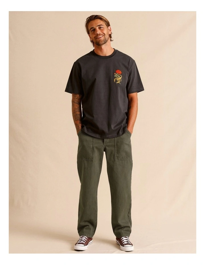 Remi Relaxed Utility Jean in Khaki image 2