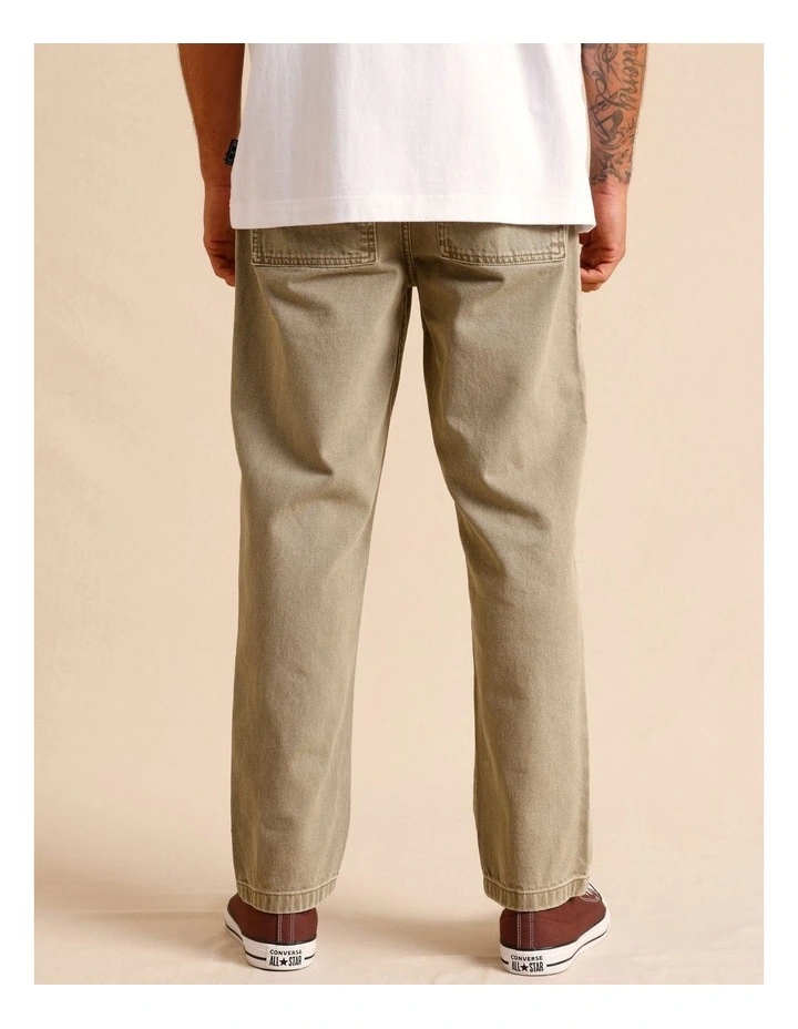Remi Relaxed Utility Jean in Taupe image 4