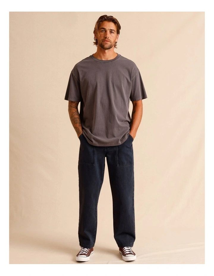 Remi Relaxed Utility Jean in Navy image 2