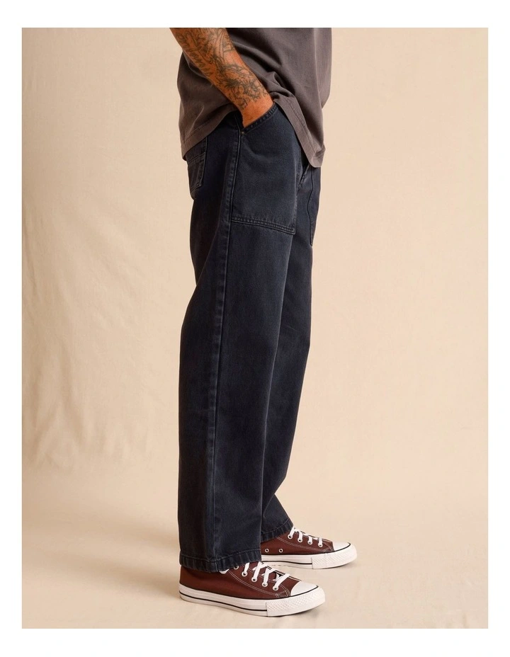 Remi Relaxed Utility Jean in Navy image 3