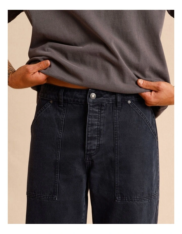 Remi Relaxed Utility Jean in Navy image 4