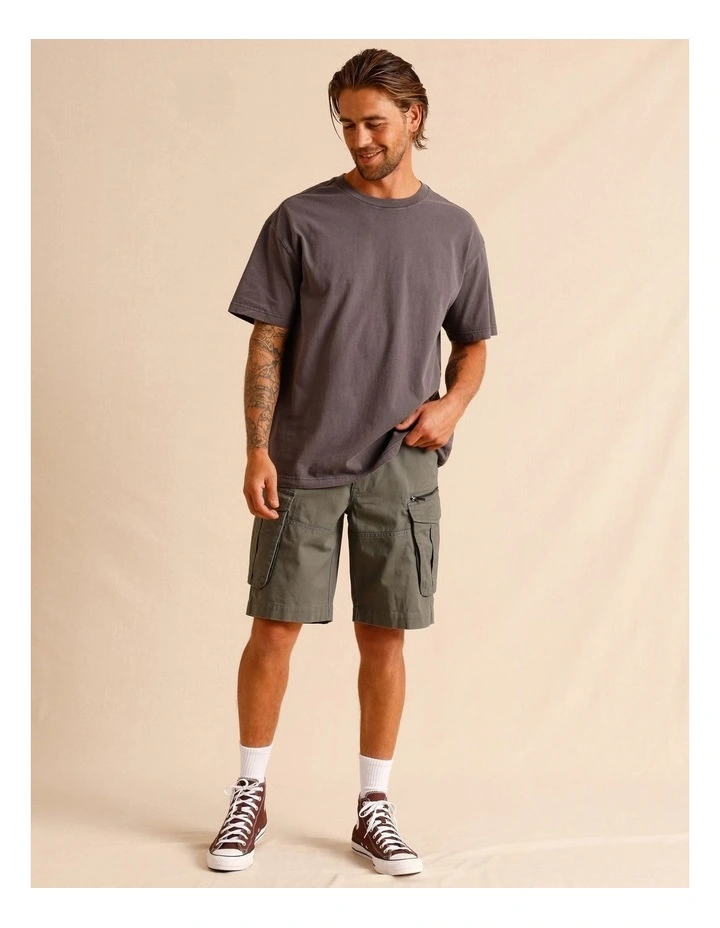 Colton Cargo Short in Khaki image 2