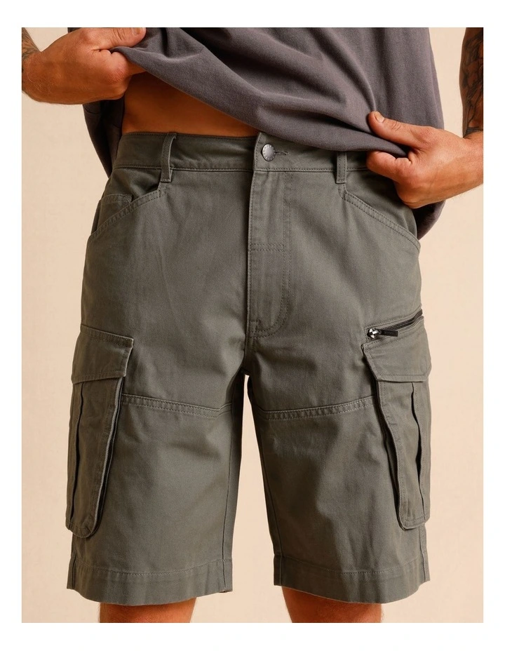 Colton Cargo Short in Khaki image 5