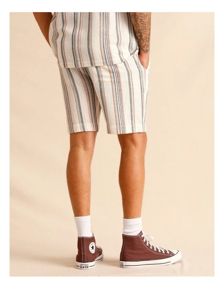 Saige Stripe Shorts in Natural image 6