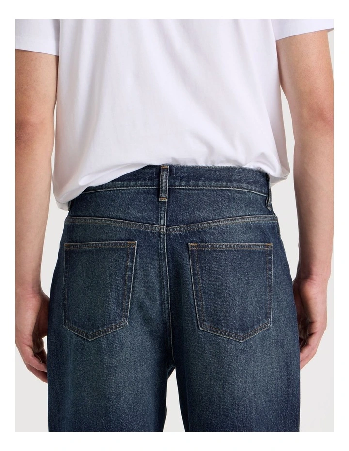 Loose Wide Leg Jeans in Dark Denim image 7