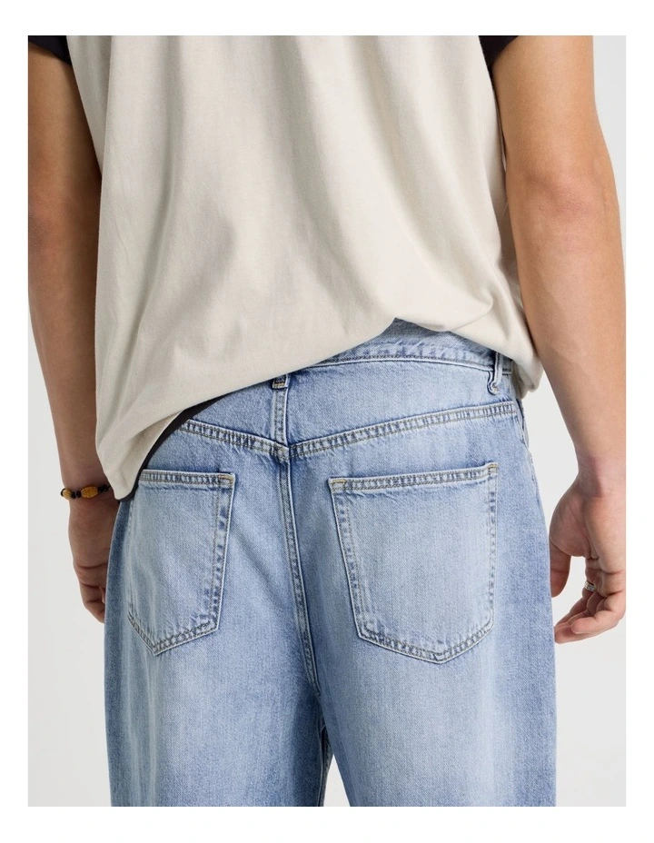 Loose Wide Leg Jeans in Light Blue image 6