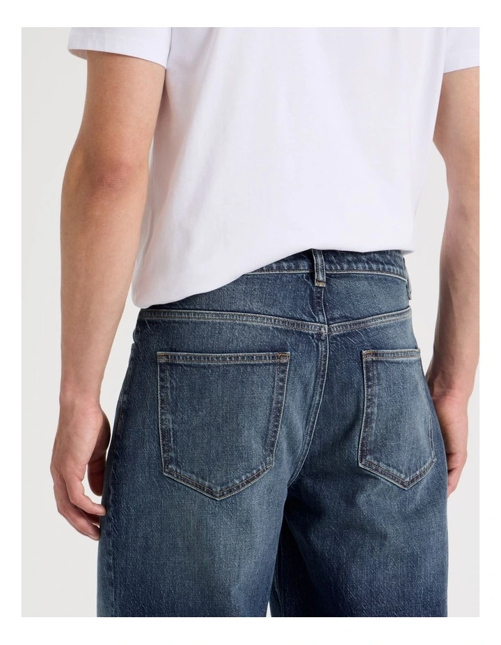 Barrel Leg Jeans in Mid Blue image 7