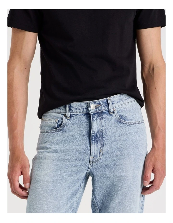 Slim Bootcut Jeans in Light Blue image 4