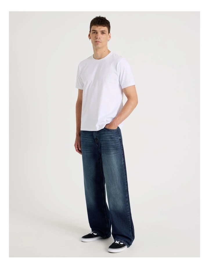 Loose Baggy Jeans in Dark Denim image 1