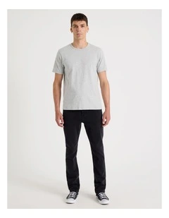 Regular Tapered Jeans Black