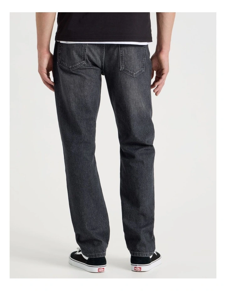 Straight At Waist Performance Jeans in Charcoal image 4